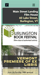 Mobile Screenshot of burlingtonbookfestival.com
